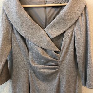Tahari silver dress